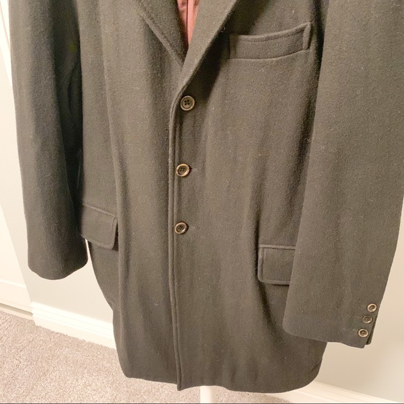 Old Navy Wool Blend Topcoat, Black, XL - Picture 4 of 9